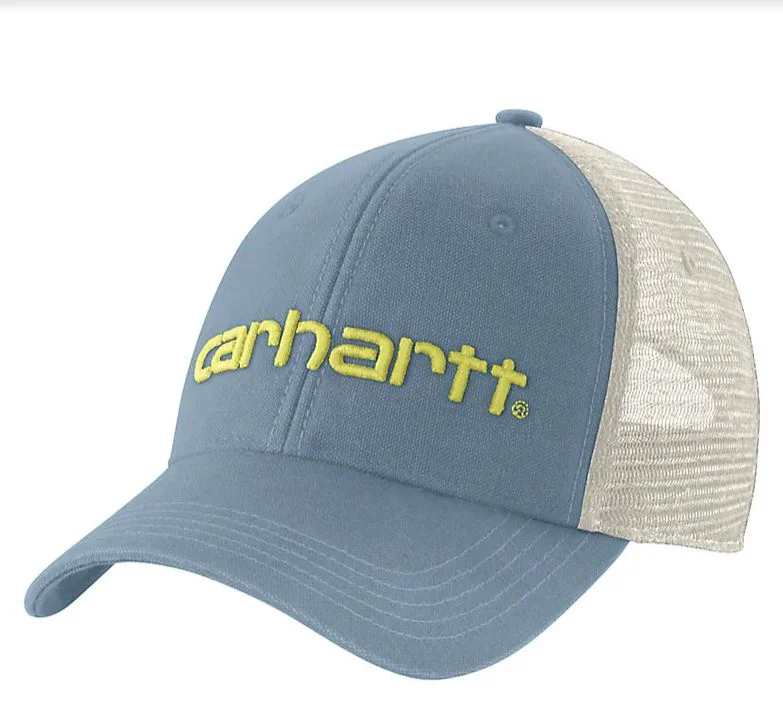 Canvas Mesh-Back Logo Graphic Cap