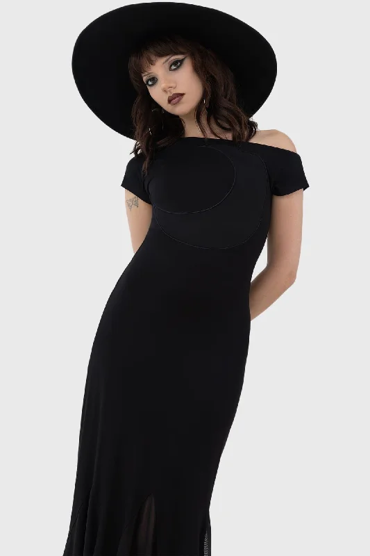 Hollow Night Maxi Dress