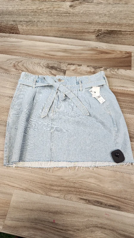 Skirt Mini & Short By Garage In Blue Denim, Size: 12