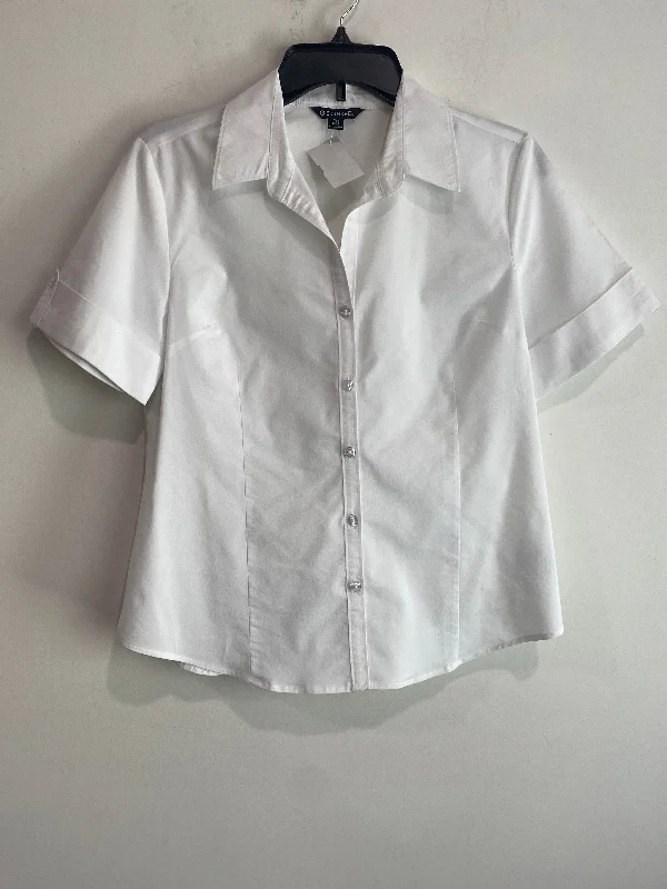 Top Short Sleeve By George In White, Size: M